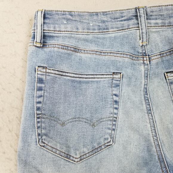 American Eagle Outfitters Airflex+ Slim Straight Jeans Mens 33x32 Blue Stretch - Picture 6 of 13